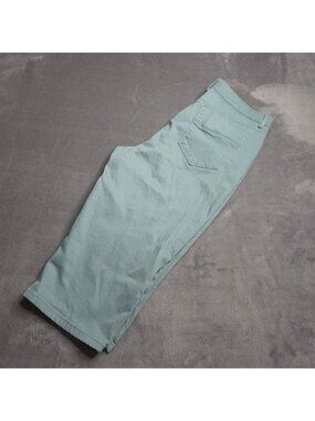 Gloria Vanderbilt Womens All-Around Slimming Effect Skimmer Jeans 10 Sage Green